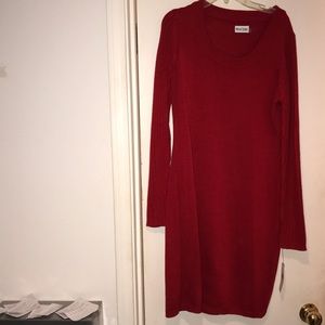 Long sleeve red sweater